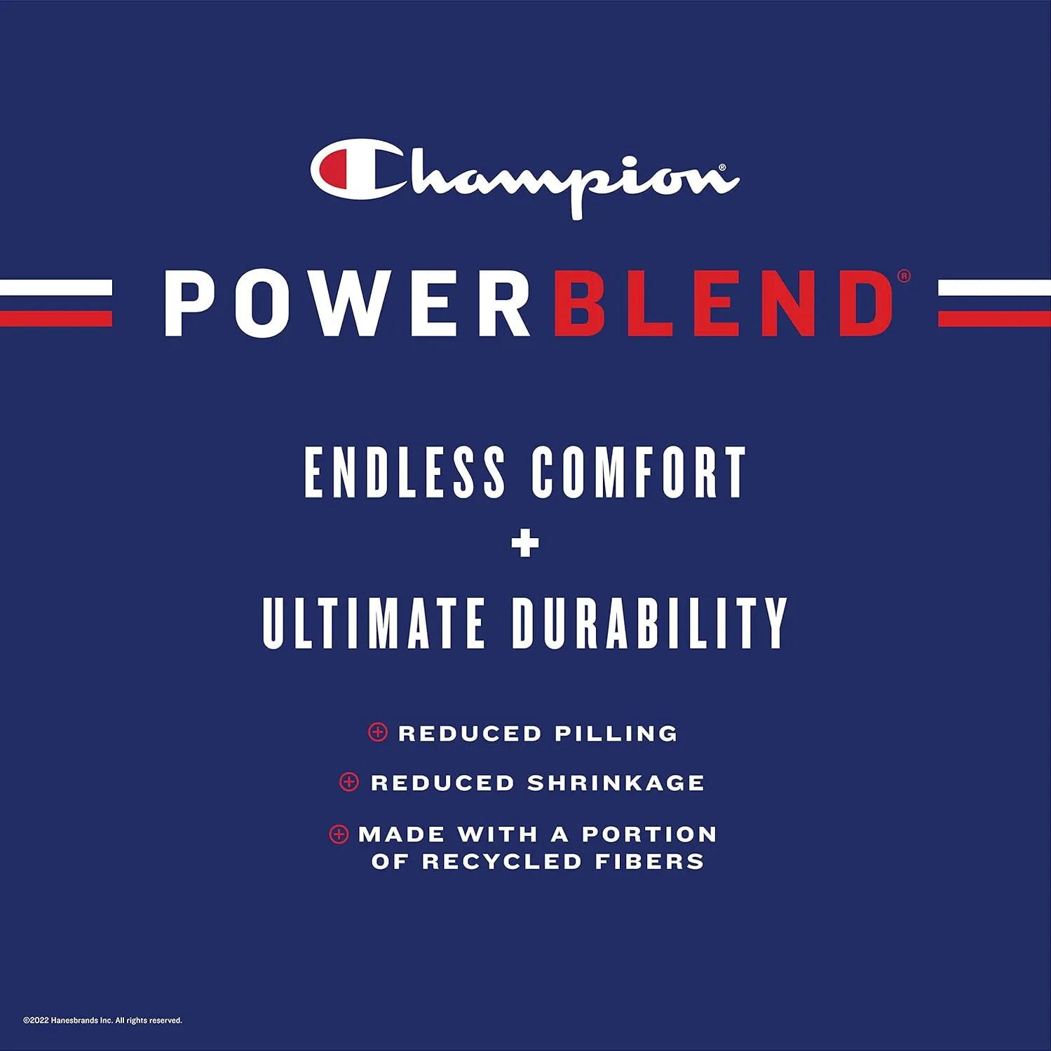 Champion Men's Powerblend Fleece Hoodie Sweatshirt with Script Logo (Regular and Big & Tall)