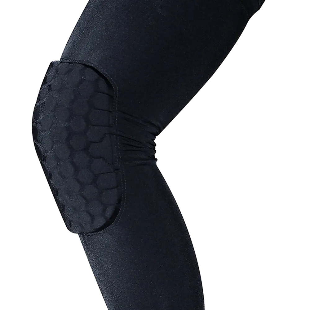Compression Knee Sleeve Guard, Extended Length, Black