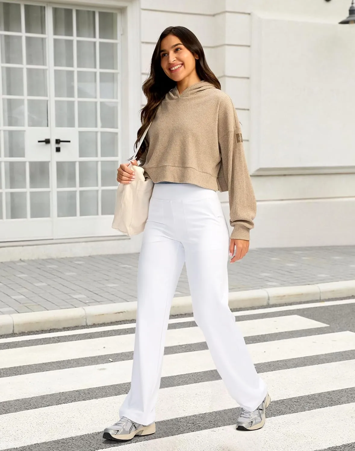 G Gradual Women's Yoga Pants wiht Pockets High Waist Stretch Loose Casual Lounge Sweatpants Petite/Regular/Tall