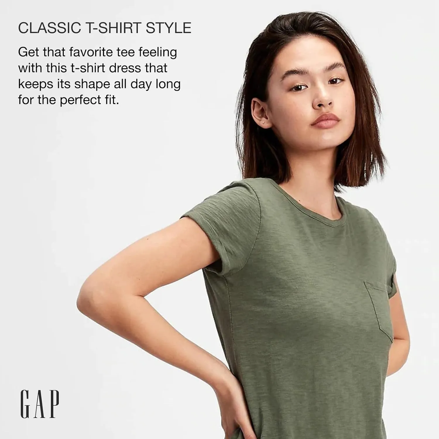 GAP Women's Pocket T-Shirt Casual Dress