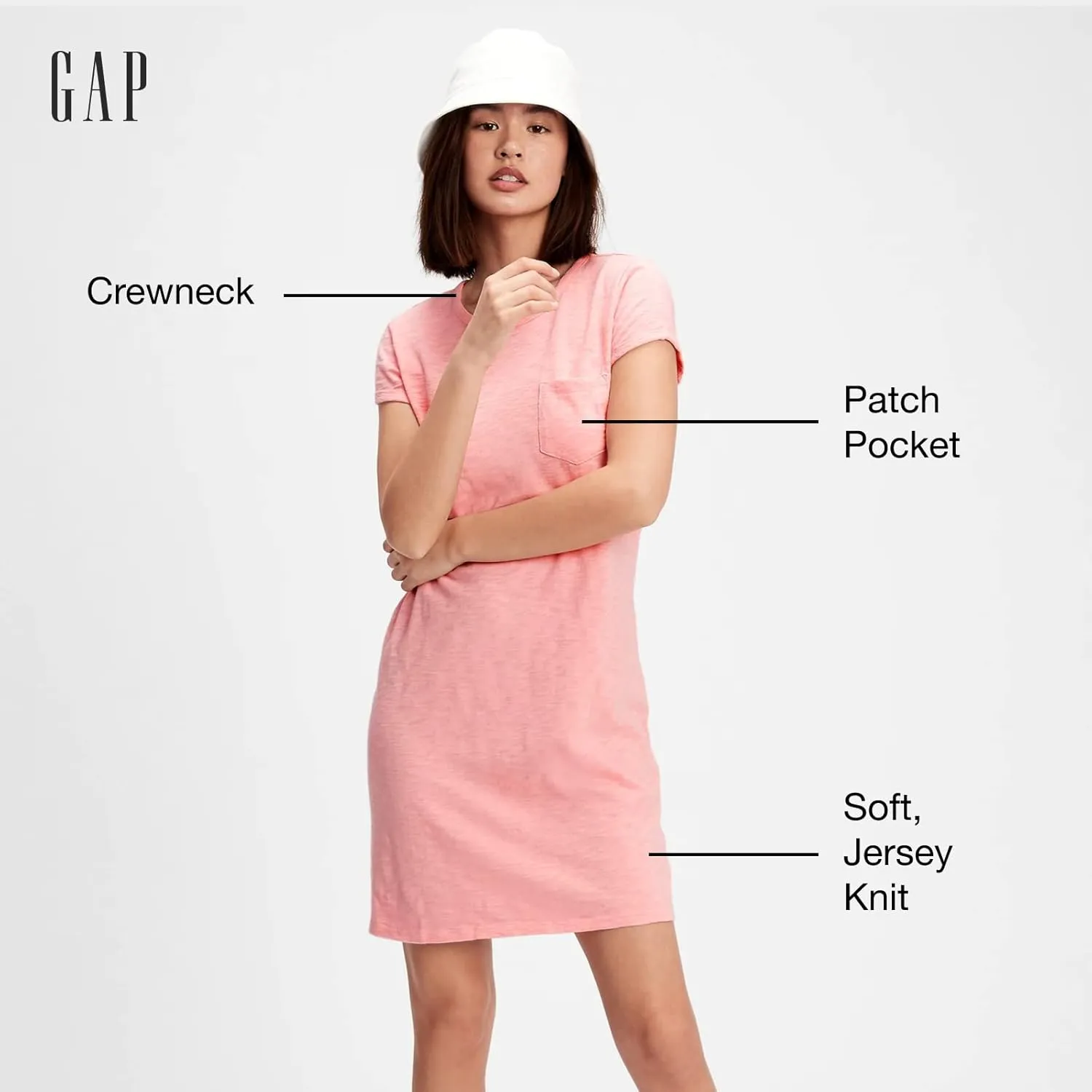 GAP Women's Pocket T-Shirt Casual Dress