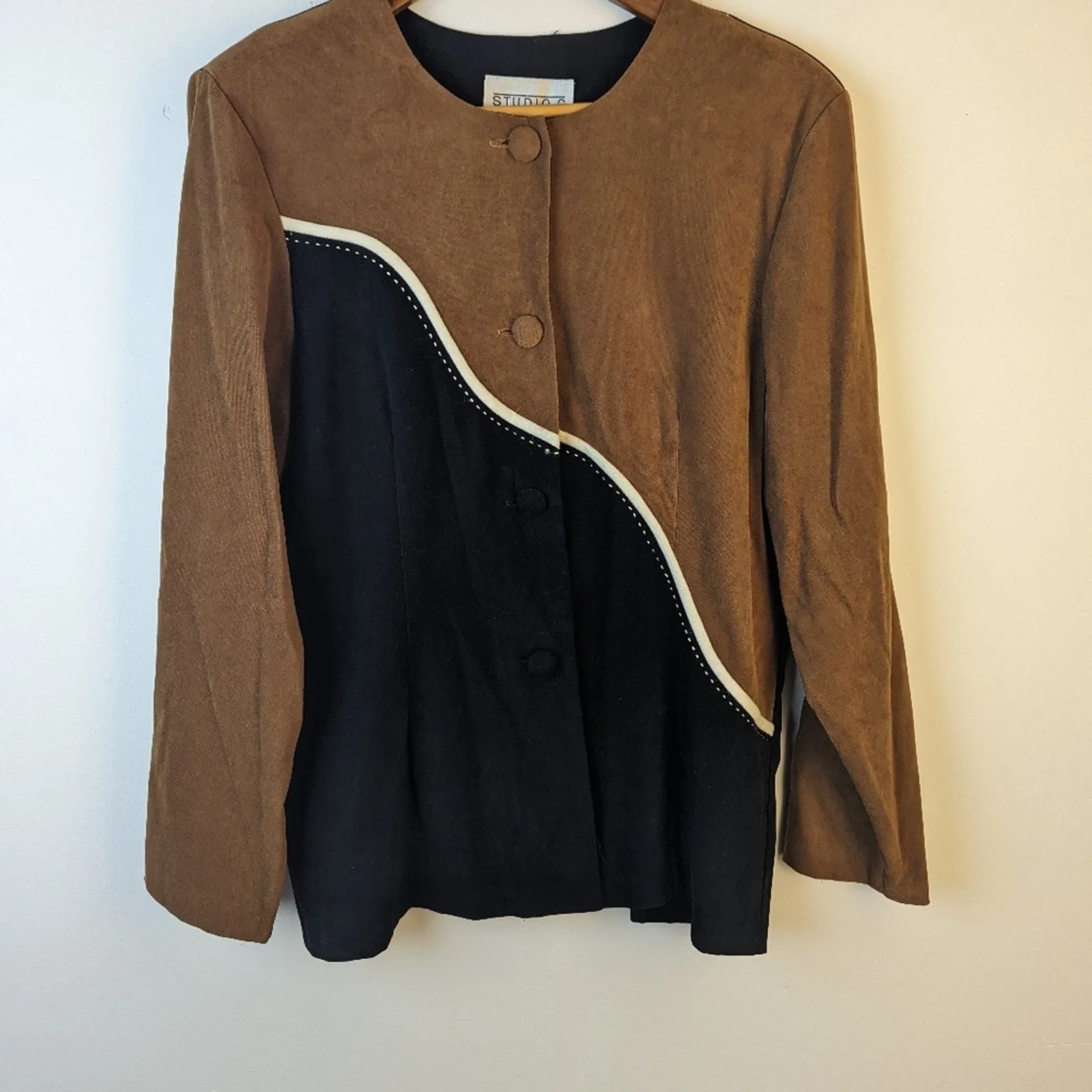 Vintage 80's Studio C Faux Suede Jacket