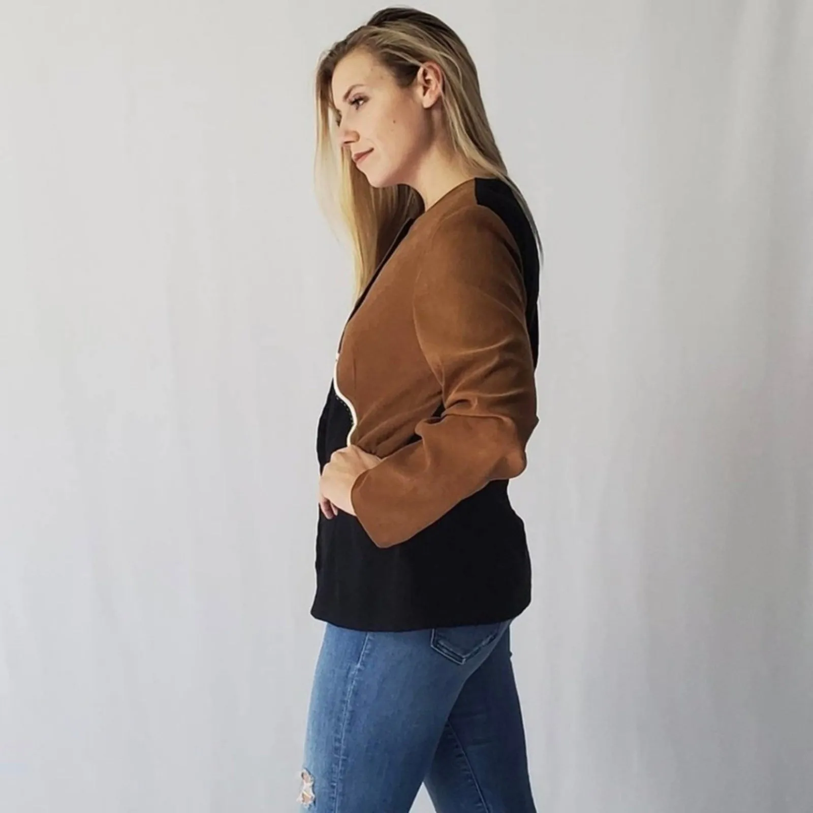 Vintage 80's Studio C Faux Suede Jacket