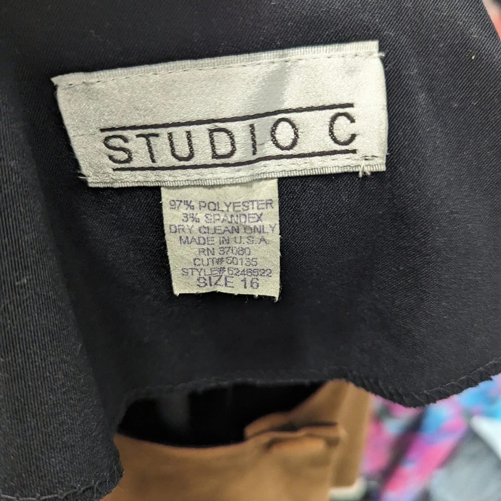 Vintage 80's Studio C Faux Suede Jacket