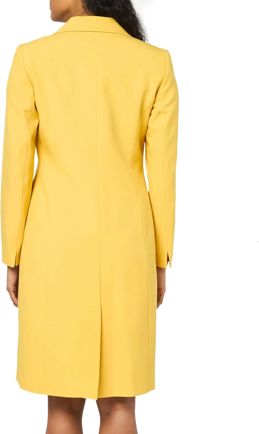 Women's Crepe Long Coat & Sheath Dress