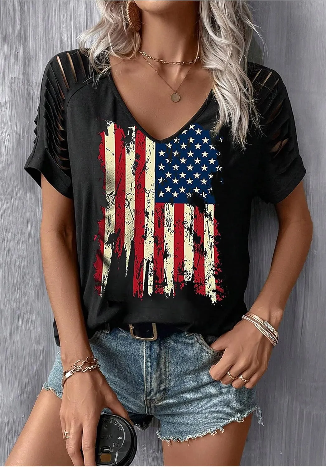 Womens Cut Out Cold Shoulder T Shirts Boho Floral Graphic Tshirts Nashville Country Lacerated Sleeve Cowgirls Tee Tops